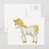 Unicorn briefkaart (Voorkant / Achterkant)