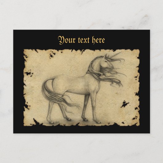 Unicorn Briefkaart (Voorkant)