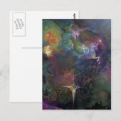 Unicorn * * briefkaart (Voorkant / Achterkant)