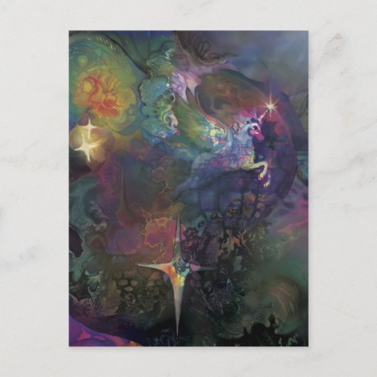 Unicorn * * briefkaart (Voorkant)