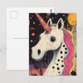 Unicorn Briefkaart (Voorkant / Achterkant)