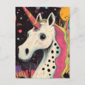 Unicorn Briefkaart (Voorkant)