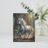 Unicorn Briefkaart (Staand voorkant)