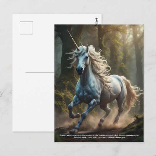 Unicorn Briefkaart (Voorkant / Achterkant)