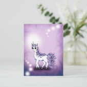 Unicorn Briefkaart (Staand voorkant)