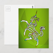 Unicorn Briefkaart (Voorkant / Achterkant)