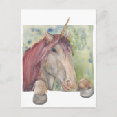 Unicorn Briefkaart (Voorkant)