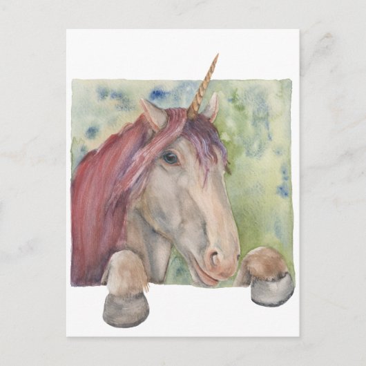 Unicorn Briefkaart (Voorkant)