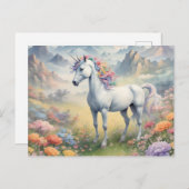 Unicorn Briefkaart (Voorkant / Achterkant)