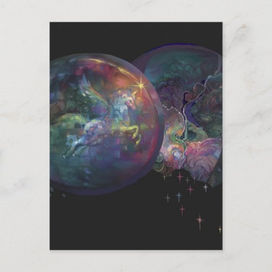 Unicorn * briefkaart (Voorkant)