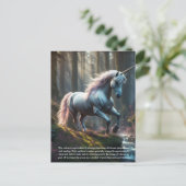 Unicorn Briefkaart (Staand voorkant)