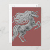 Unicorn Briefkaart (Voorkant / Achterkant)