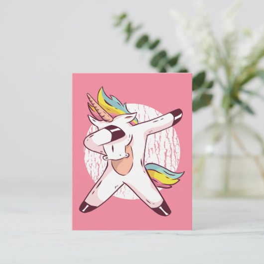 Unicorn Briefkaart (Staand voorkant)