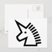 Unicorn Briefkaart (Voorkant / Achterkant)