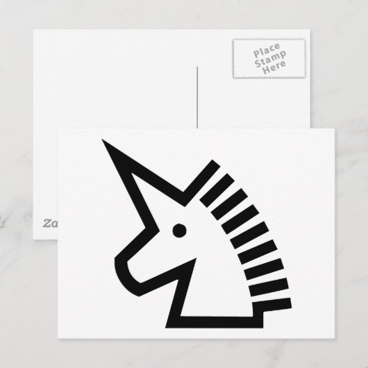 Unicorn Briefkaart (Voorkant / Achterkant)