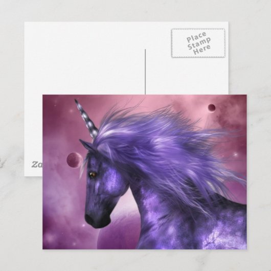 Unicorn Briefkaart (Voorkant / Achterkant)