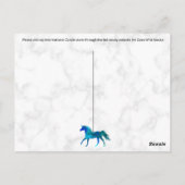 Unicorn - Briefkaart (Achterkant)