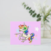Unicorn Briefkaart (Staand voorkant)