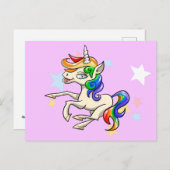 Unicorn Briefkaart (Voorkant / Achterkant)