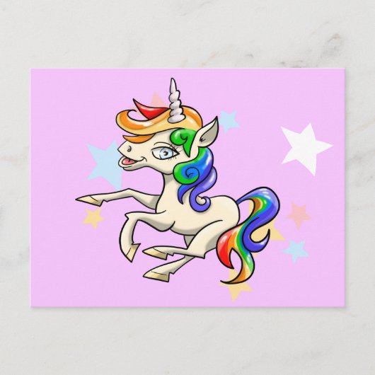 Unicorn Briefkaart (Voorkant)