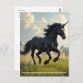 Unicorn Briefkaart (Voorkant / Achterkant)