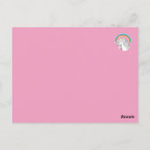 UNICORN BRIEFKAART PINK (Achterkant)