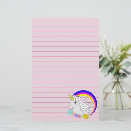 Unicorn Briefpapier (Staand voorkant)