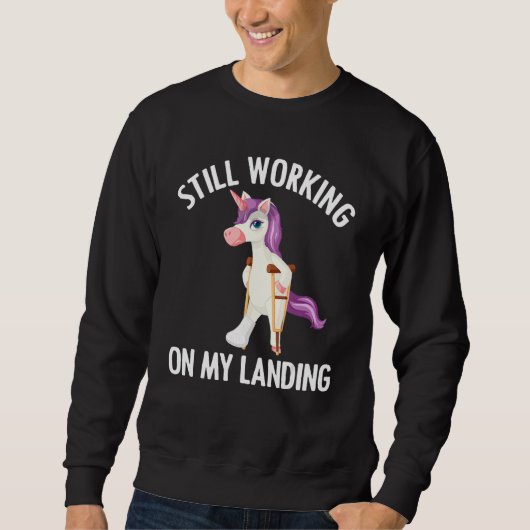 Unicorn Broken Leg For Kids Toddlers Injured Foot Trui (Voorkant)