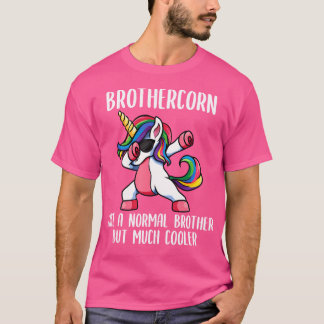 Unicorn Brother Girl Birthday Party Apparel Brothe T-shirt