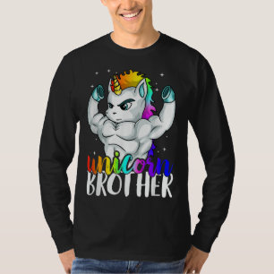 Unicorn Brother Sister aan Big Bro Brothercorn Chr T-shirt