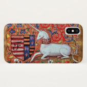 UNICORN Brown Parchment Monogram Case-Mate iPhone Case (Achterkant (horizontaal))