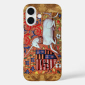 UNICORN Brown Parchment Monogram Case-Mate iPhone Case (Achterkant)