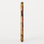 UNICORN Brown Parchment Monogram Case-Mate iPhone Case (Achterkant/rechts)