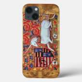 UNICORN Brown Parchment Monogram Case-Mate iPhone Case (Achterkant)