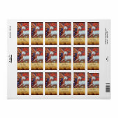 UNICORN BROWN PARCHMENT Monogram Etiket (Full Sheet)