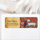 UNICORN BROWN PARCHMENT Monogram Etiket (Insitu)
