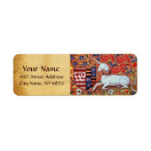 UNICORN BROWN PARCHMENT Monogram Etiket (Voorkant)