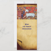 UNICORN, bruine witte rode champagne Kaart (Achterkant)