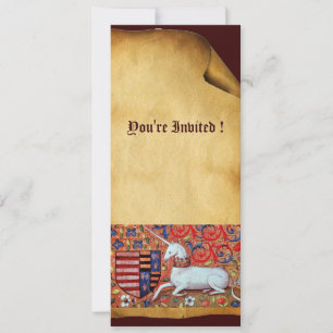 UNICORN, bruine witte rode champagne Kaart