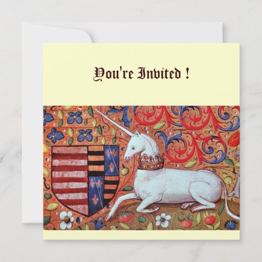 UNICORN, bruine witte zilver Kaart (Voorkant)