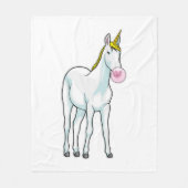Unicorn Bubble gom Fleece Deken (Voorkant)