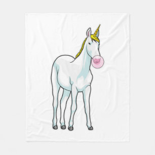 Unicorn Bubble gom Fleece Deken