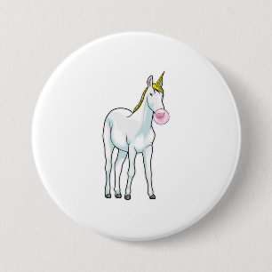 Unicorn Bubble gom Ronde Button 7,6 Cm