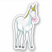 Unicorn Bubble gom Sticker (Voorkant)