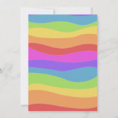 Unicorn Bubbles Birthday Party Invitation Kaart (Achterkant)