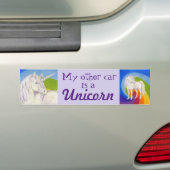 Unicorn bumper sticker (Op auto)