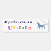 Unicorn bumper sticker (Voorkant)