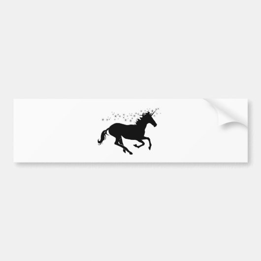 Unicorn Bumpersticker (Voorkant)