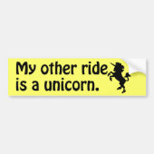 Unicorn Bumpersticker (Voorkant)