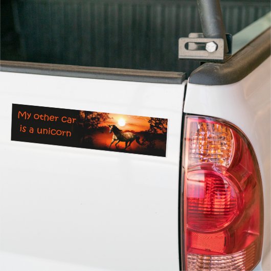 Unicorn Bumpersticker (Op Truck)